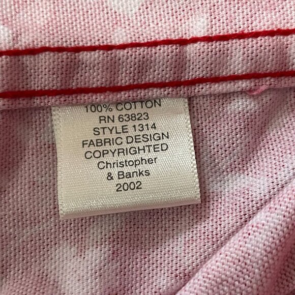 Vintage Christopher Banks Red Pink Floral Jacket Cottagecore Spring Modest M - Picture 11 of 11